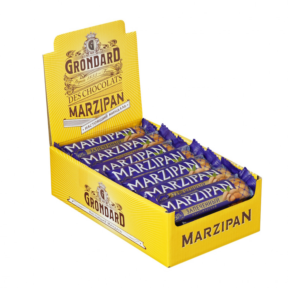  TM Grondard   (11161) Батончики НЕглазированные Марципановые Запечённые, (28шт по 40г)    в Краснотурьинске